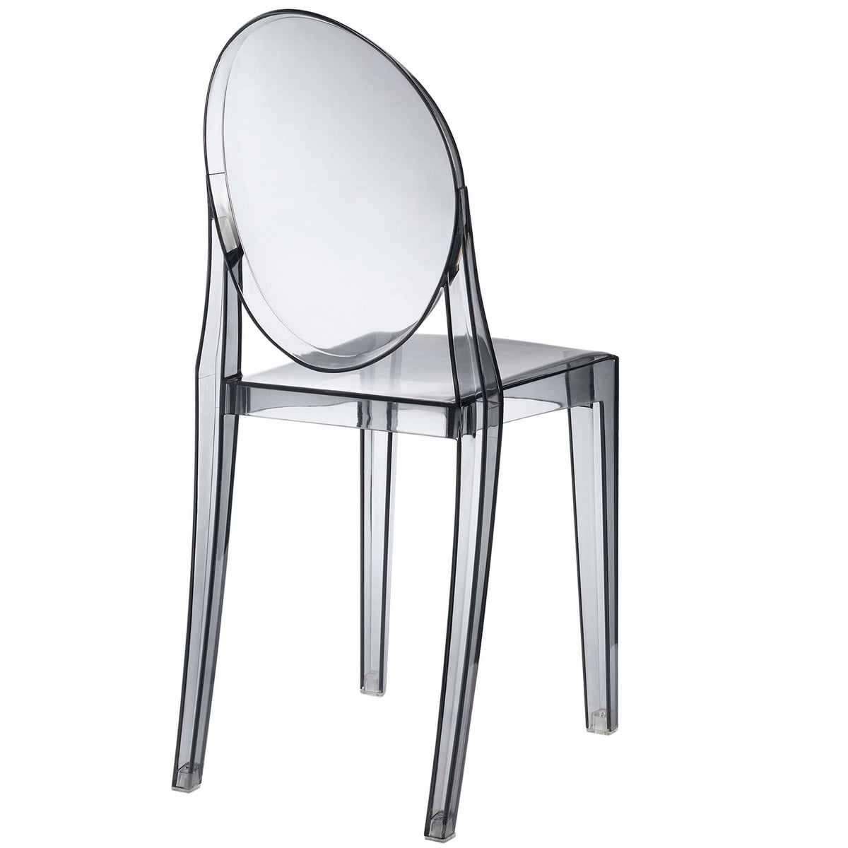 Casper Dining Chairs set of 2 by Modway, clear acrylic with rounded back on Tampa Home & Garden Store