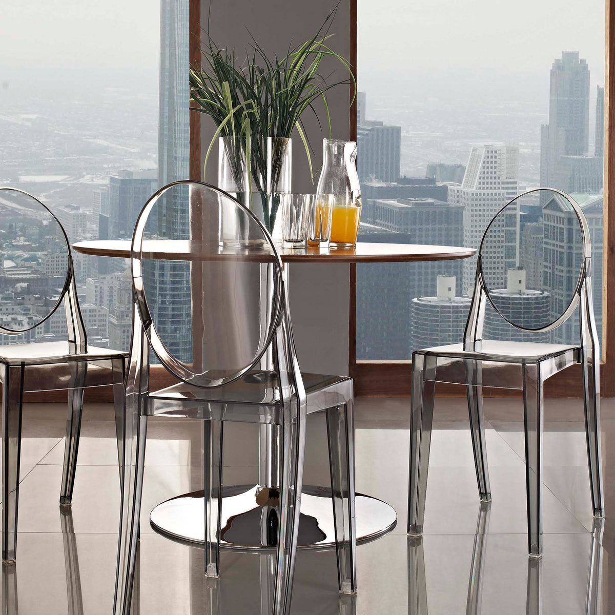 Casper dining chairs set of 2, clear acrylic, modern dining seating by Modway, HouseOfZazla on Tampa Home & Garden Store