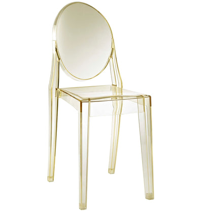 Casper dining chairs set of 2, clear acrylic with gold-tone frame by Modway on Tampa Home & Garden Store
