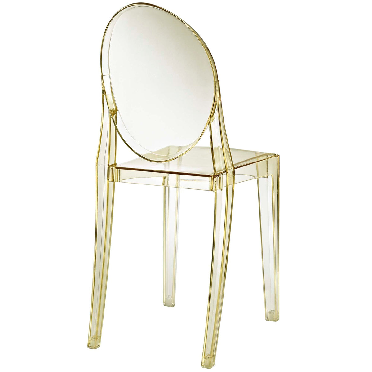 Casper dining chairs, set of 2, clear acrylic with gold frame by Modway on Tampa Home & Garden Store