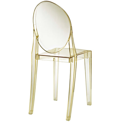 Casper dining chairs, set of 2, clear acrylic with gold frame by Modway on Tampa Home & Garden Store