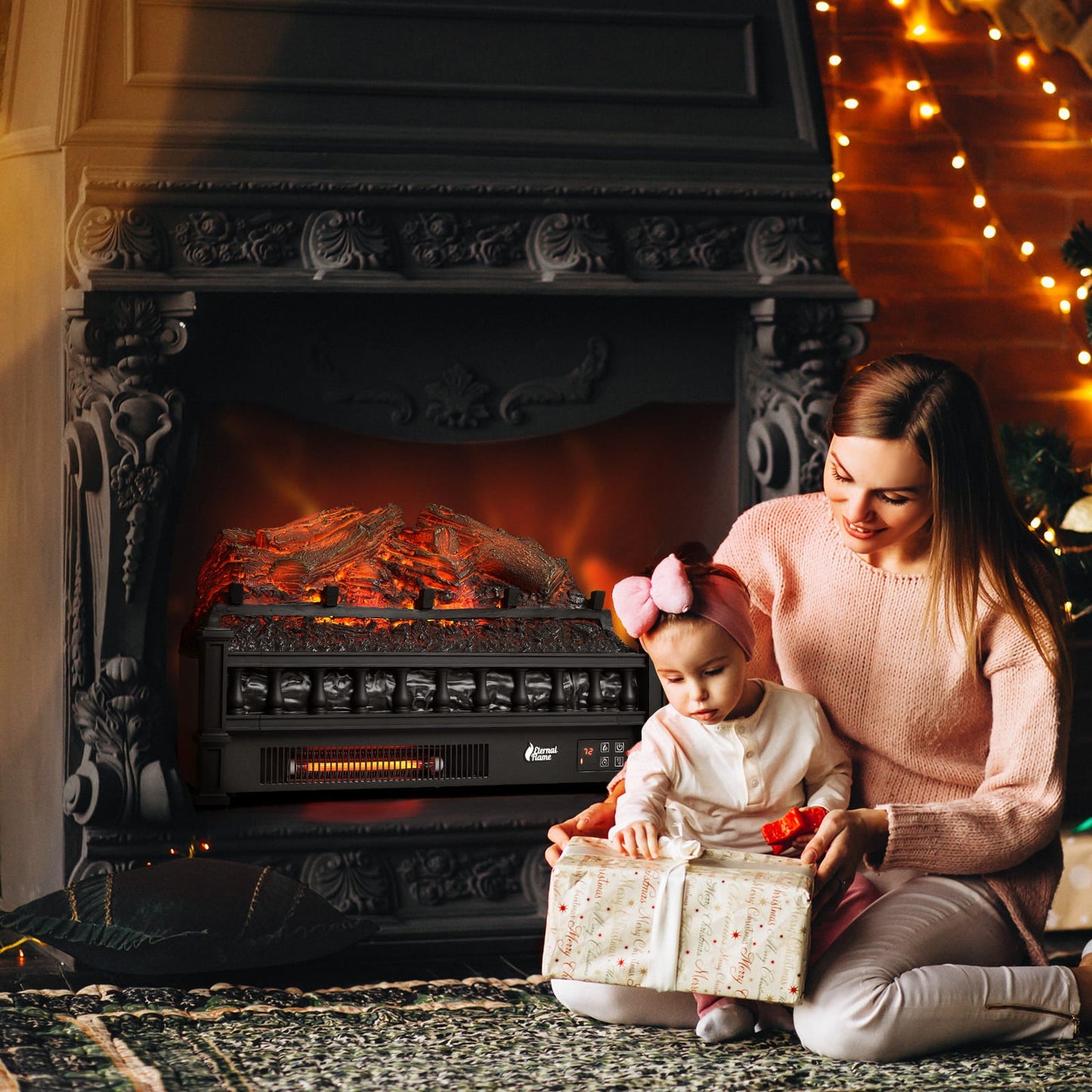 Chimenea eléctrica Eternal Flame EF23-LG con leños 