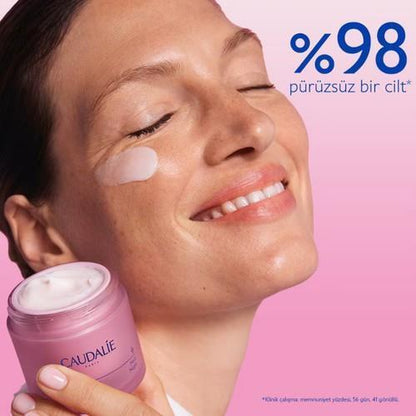 Caudalie Resveratrol Lift night cream refill pink jar white cream Tampa Home & Garden Store on Tampa Home & Garden Store