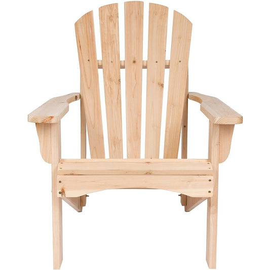 Ergonomic Natural Cedar Wood Adirondack Chair - Tampa Home & Garden Store