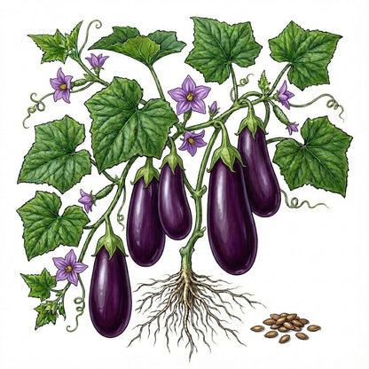 EGGPLANT Seeds, Black Beauty - Tampa Home & Garden Store