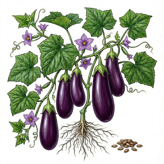 EGGPLANT Seeds, Black Beauty - Tampa Home & Garden Store