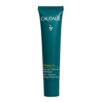 Caudalie Vinergetic C+ 3-in-1 Vitamin C Moisturizer teal tube, anti-aging hydrating face cream on Tampa Home & Garden Store