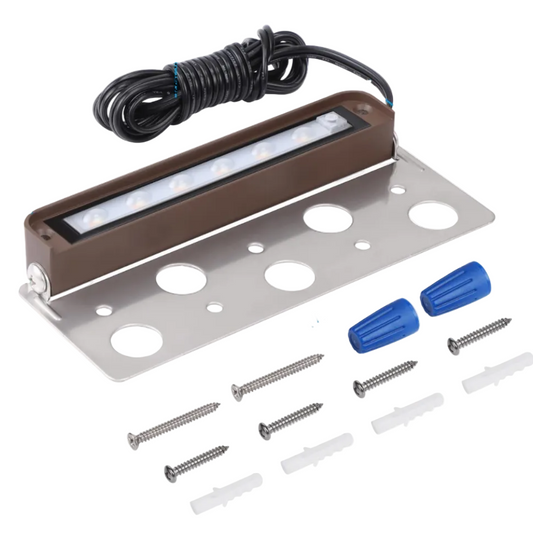 ELA05 8-Pack 7 Inch 4.5W 5CCT LED Retaining Wall Lights, Hardscape Color Changing 12V Low Voltage Landscape Lights - Tampa soil911.com