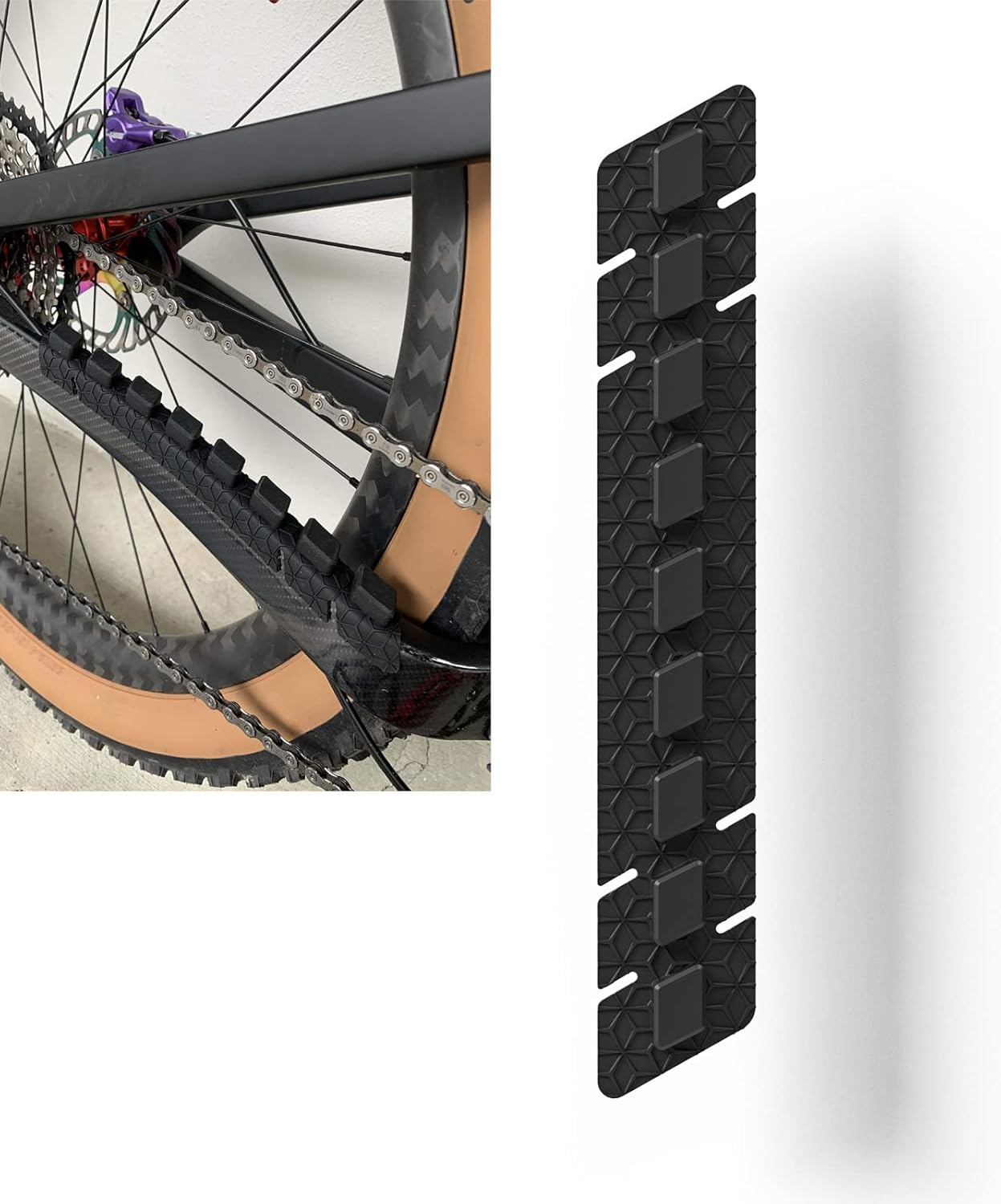 ENLEE Bike Chainstay Protector, MTB Silicone Chain Stay Frame Guard, Road Bicycle Chain Pad - Protect Your Bike Frame from Scratch by Chain - Tampa Home & Garden Store
