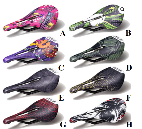 ENLEE Carbon Fiber Bike Saddle Shock Absorbing Cycling Saddle Cushion for Road MTB Mountain Bikes - Tampa Home & Garden Store