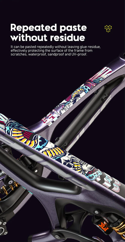 ENLEE TPU Bicycle Frame Protector Anti-Scratch Bicycle Protection Film Bike Protector Thick Sticker Strong Upgraded Material - Tampa Home & Garden Store