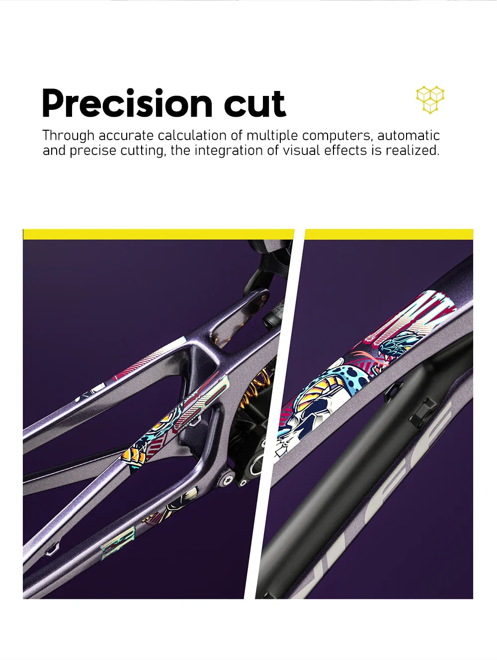 ENLEE TPU Bicycle Frame Protector Anti-Scratch Bicycle Protection Film Bike Protector Thick Sticker Strong Upgraded Material - Tampa Home & Garden Store