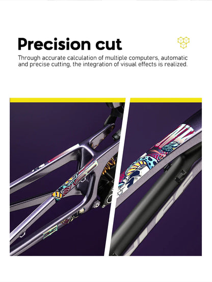 ENLEE TPU Bicycle Frame Protector Anti-Scratch Bicycle Protection Film Bike Protector Thick Sticker Strong Upgraded Material - Tampa Home & Garden Store