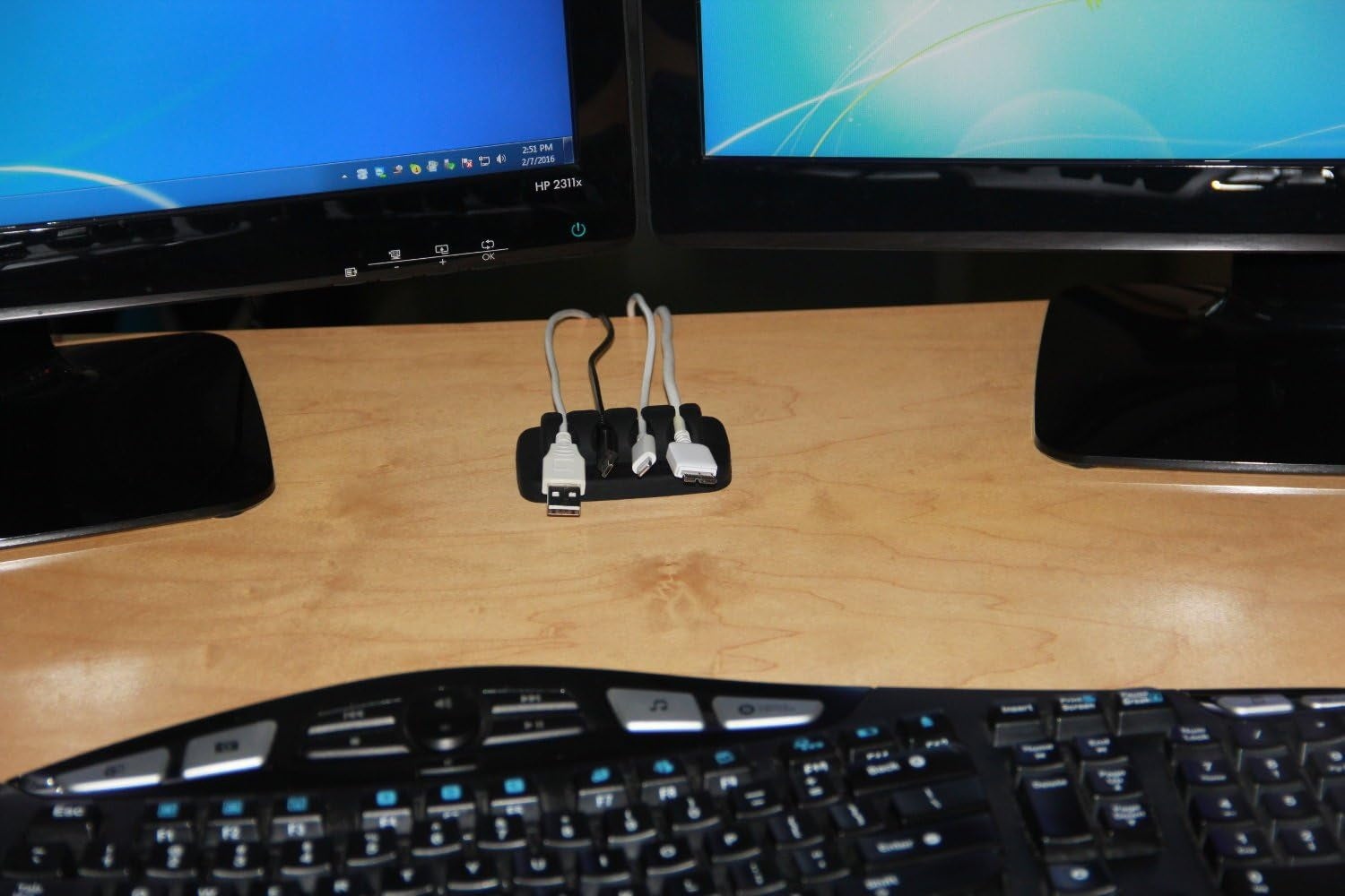 ENVISIONED Cable Organizer – Keep Your Desk Tidy and Cables Within Reach - Tampa Home & Garden Store