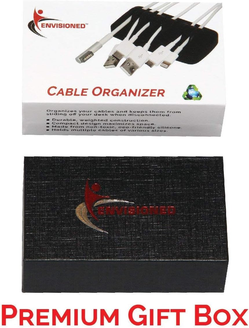 ENVISIONED Cable Organizer – Keep Your Desk Tidy and Cables Within Reach - Tampa Home & Garden Store