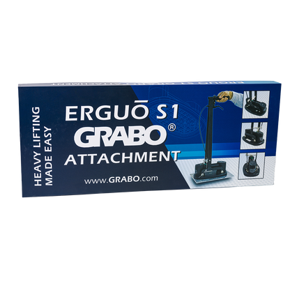 ERGUO S1 Ergonomic Extension Arm GRABO attachment box by GRIP TECH TOOLS in blue packaging on Tampa Home & Garden Store