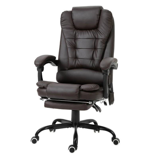 Espresso 7 Mode Vibrating High Back Executive Massage Adjustable Office Chair - Tampa Home & Garden Store