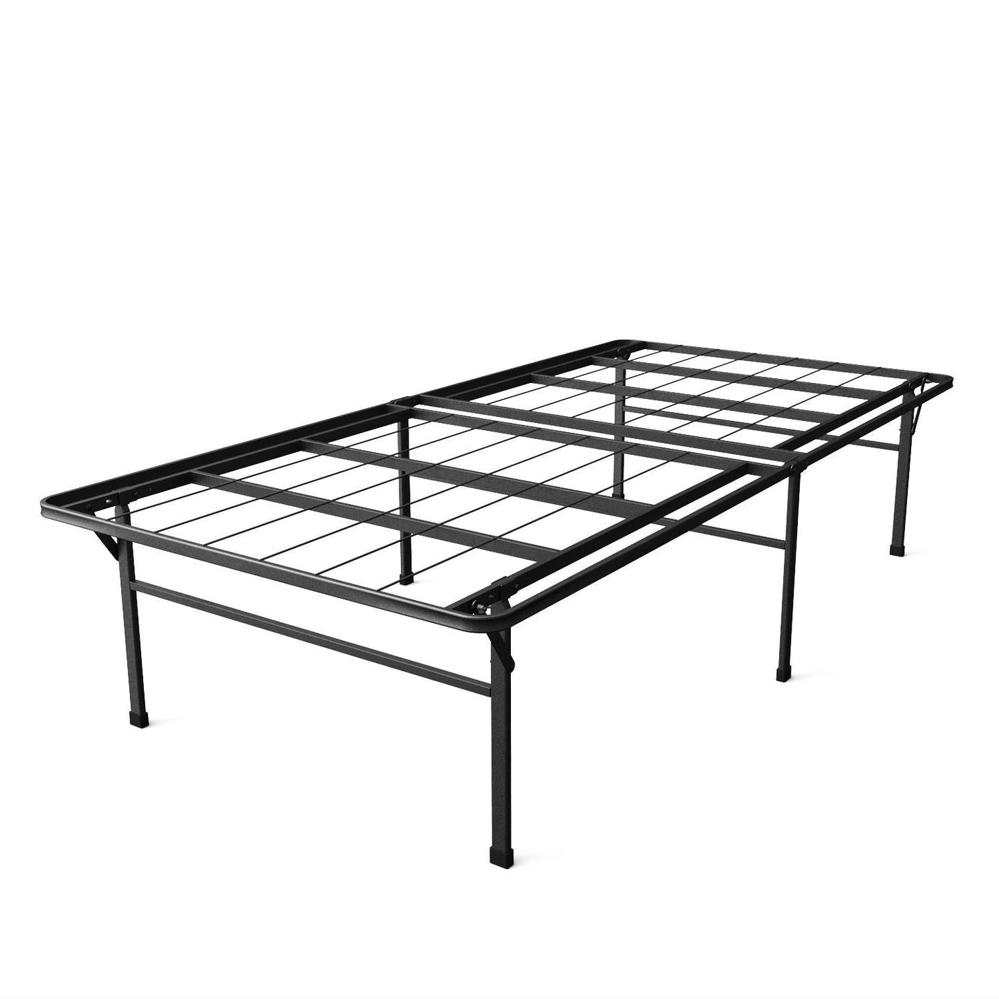 Base de cama con plataforma de metal elevadora de 18 pulgadas de altura, tamaño Twin XL, de alta resistencia