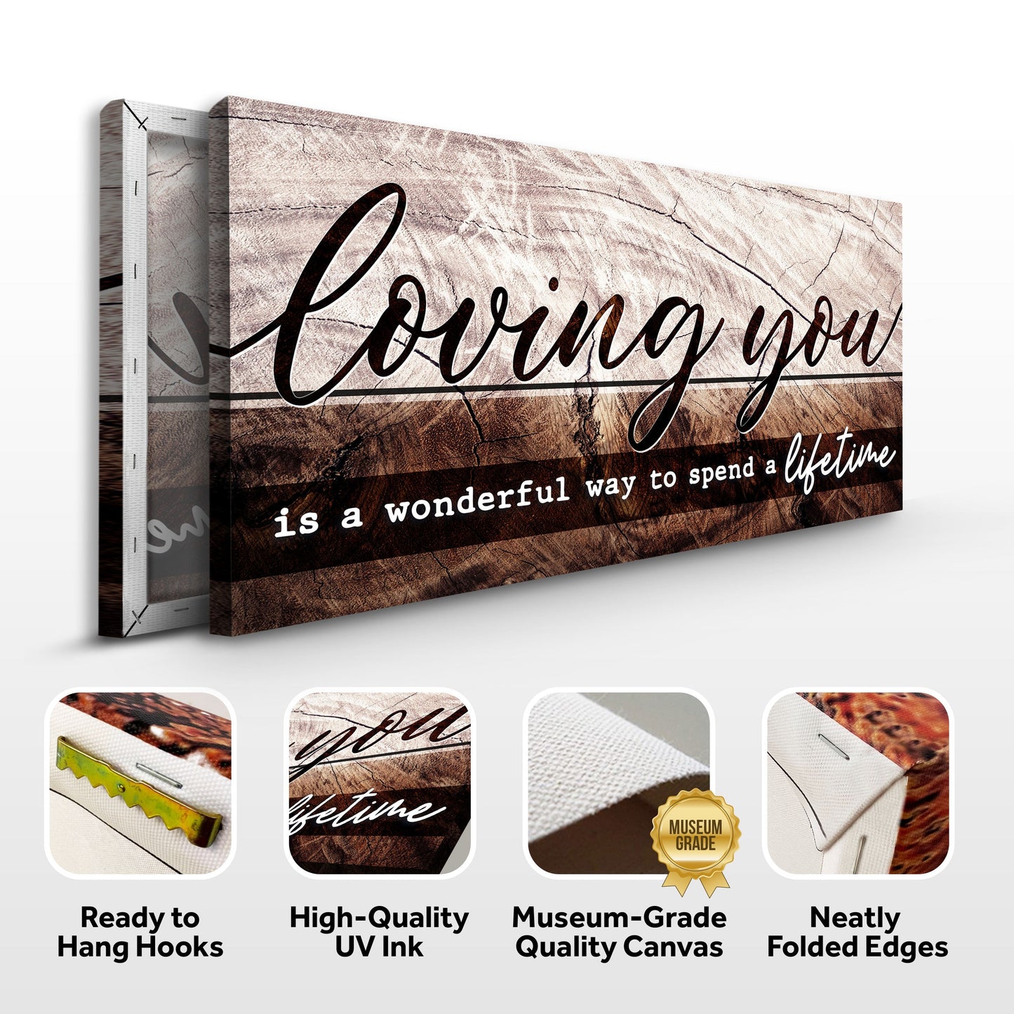 Canvas Loving You Is A Wonderful Way To Spend A Lifetime by Tailored Canvases, craft canvas on Tampa Home & Garden Store