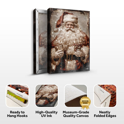 Vintage Christmas Santa Claus Wall Art IV canvas by Tailored Canvases, crafting canvas on Tampa Home & Garden Store