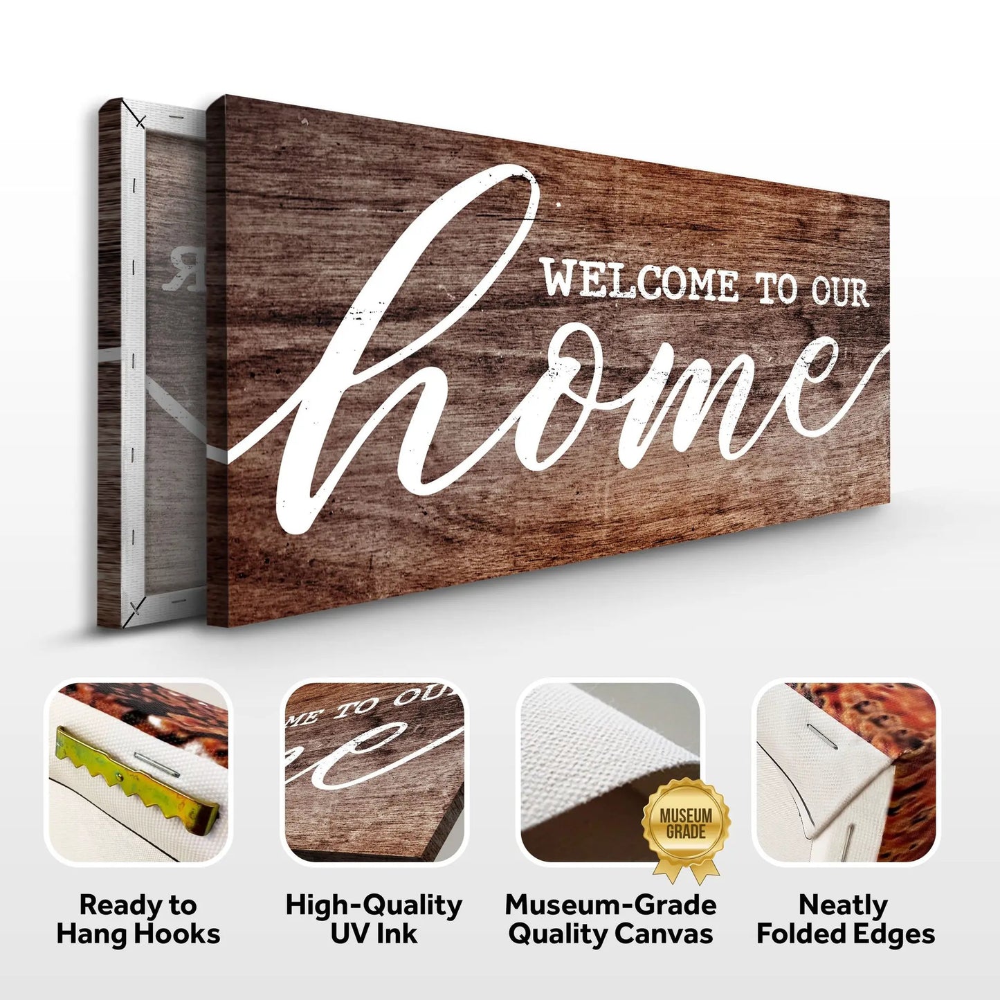 Welcome To Our Home Sign V canvas crafting sign by Tailored Canvases on Tampa Home & Garden Store