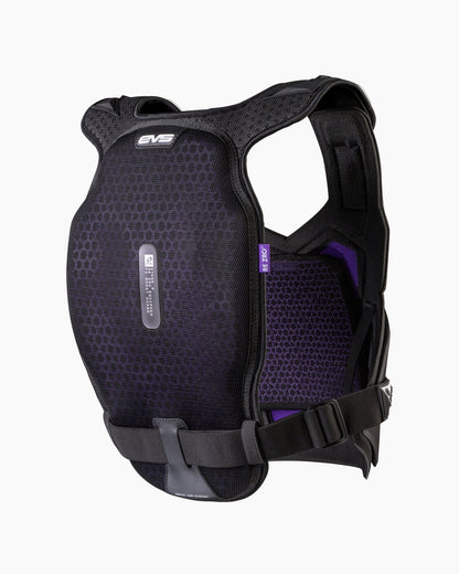 EVS F1 Pro Chest Protector black with purple interior mesh by EVS Sports motorcycle protection on Tampa Home & Garden Store