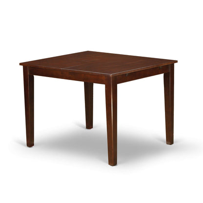 Juego de comedor de 7 piezas estilo Misión con acabado de madera de caoba