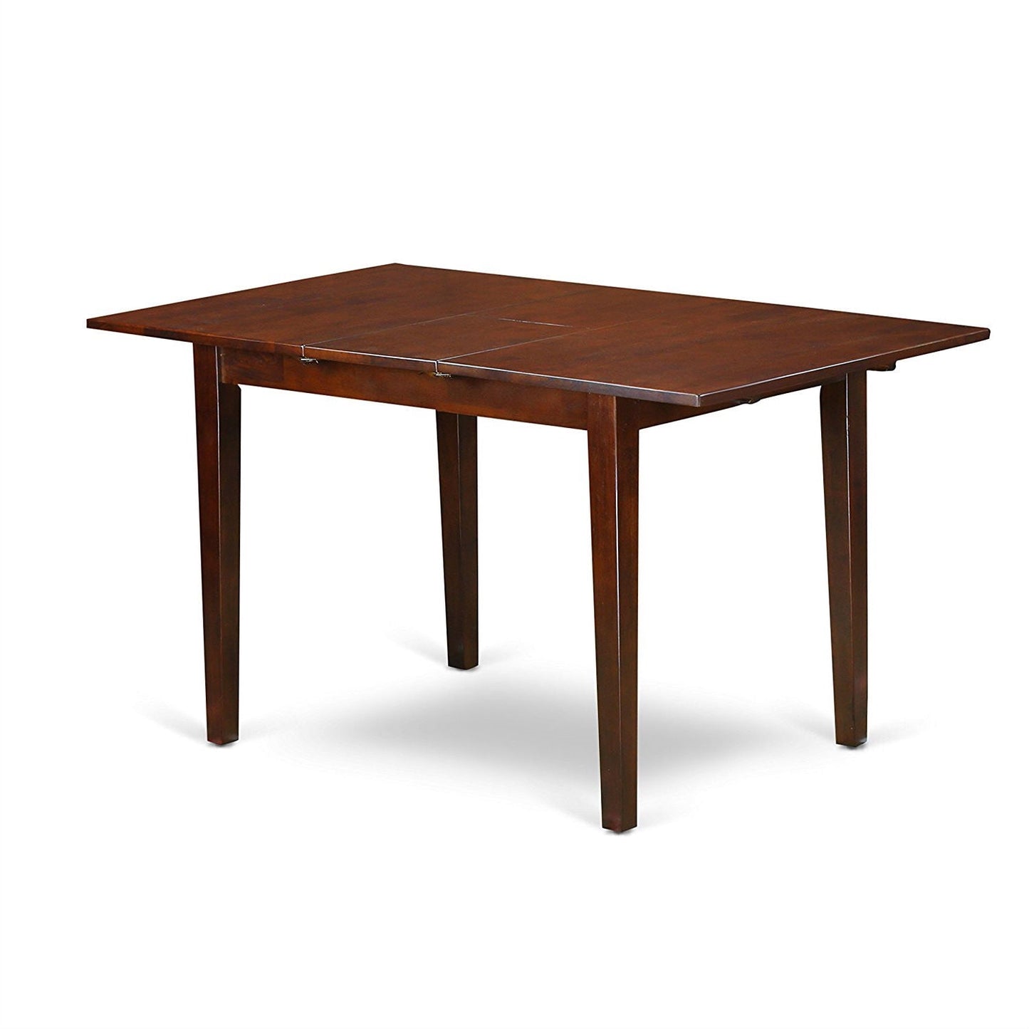 Juego de comedor de 7 piezas estilo Misión con acabado de madera de caoba