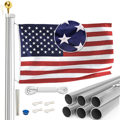 EZ Pole Sectional Flagpole - Made in USA - 5 Year Warranty - Tampa Home & Garden Store