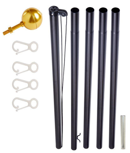 EZ Pole Sectional Flagpole - Made in USA - 5 Year Warranty - Tampa Home & Garden Store