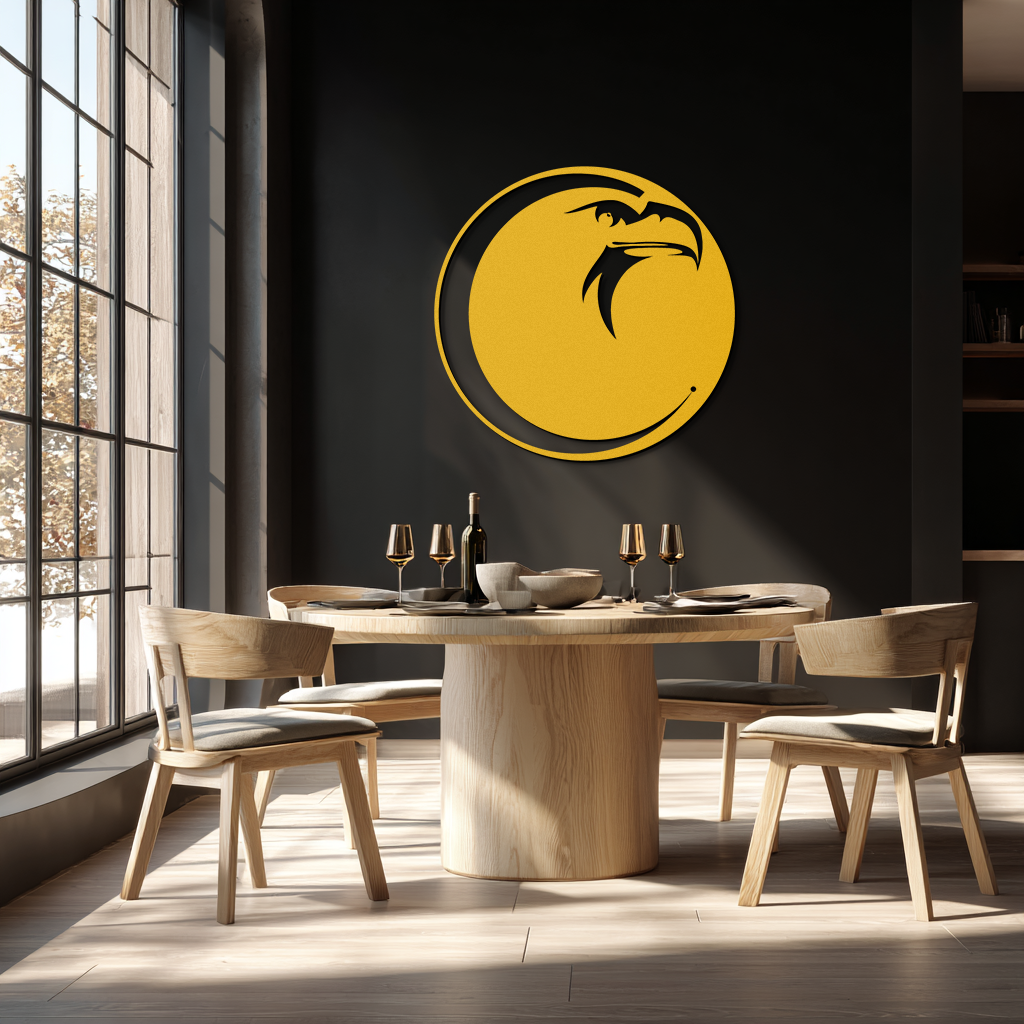 Eagle Moon Metal Wall Art - Majestic and Bold Decor- KAF185 - Tampa Home & Garden Store