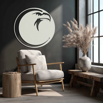 Eagle Moon Metal Wall Art - Majestic and Bold Decor- KAF185 - Tampa Home & Garden Store