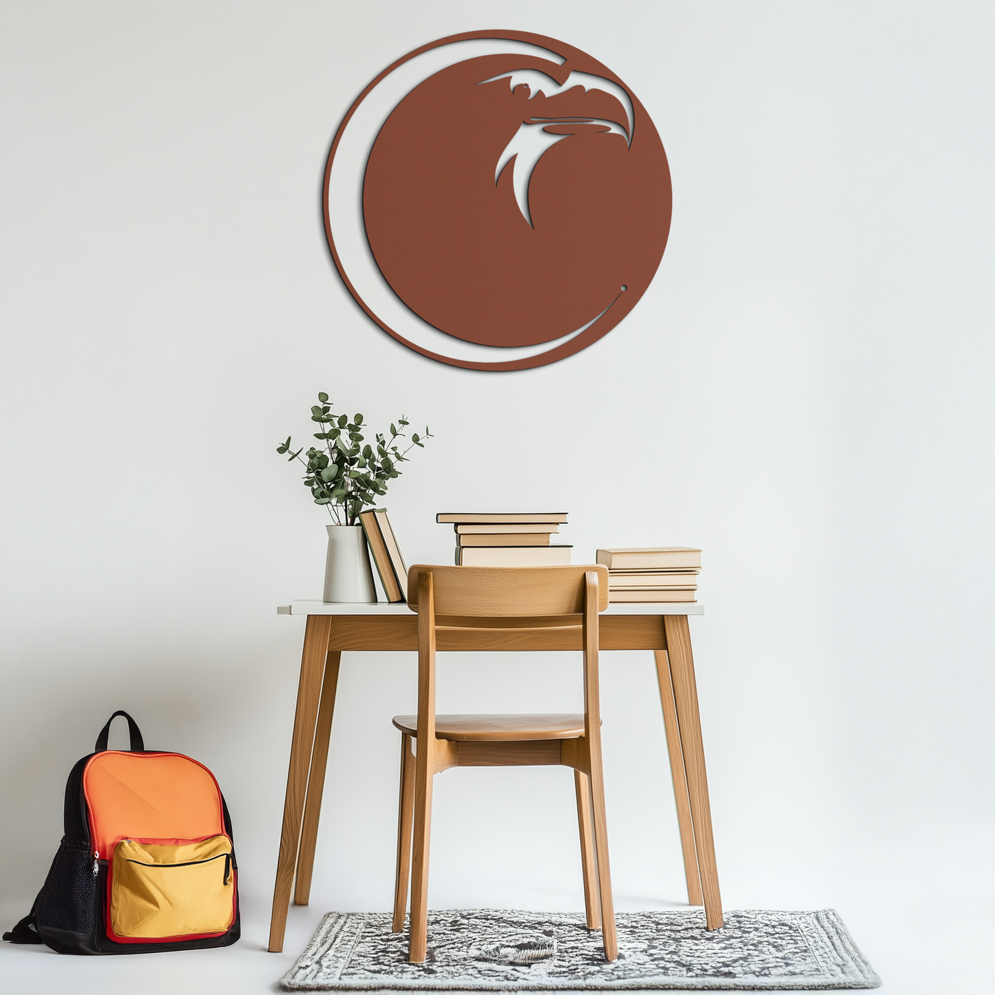 Eagle Moon Metal Wall Art - Majestic and Bold Decor- KAF185 - Tampa Home & Garden Store