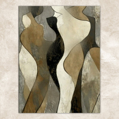 Canvas print Earth Song in earthy browns and beiges on Tailored Canvases crafting canvas on Tampa Home & Garden Store