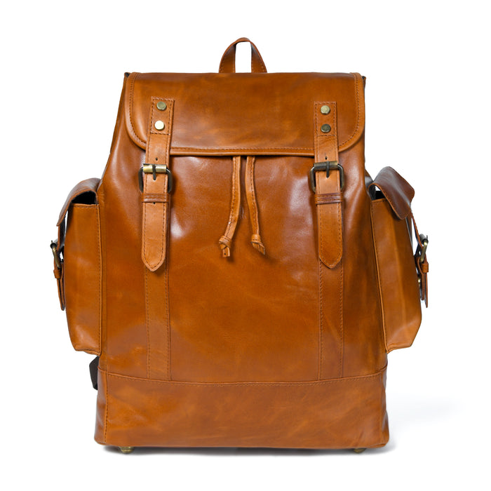Earthen Leather Laptop Backpack - Tampa Home & Garden Store