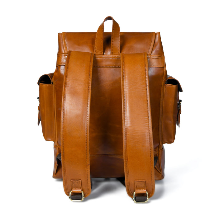 Earthen Leather Laptop Backpack - Tampa Home & Garden Store