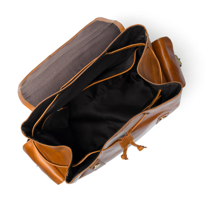 Earthen Leather Laptop Backpack - Tampa Home & Garden Store