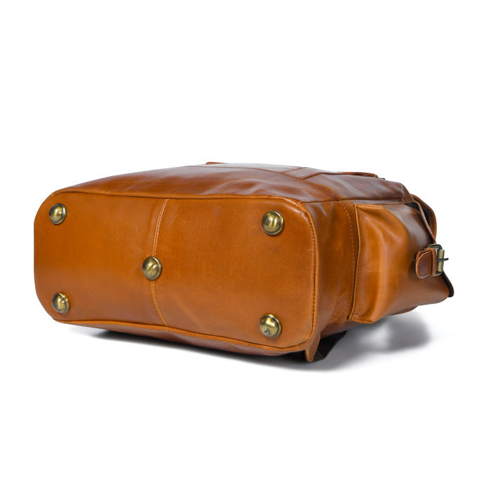 Earthen Leather Laptop Backpack - Tampa Home & Garden Store