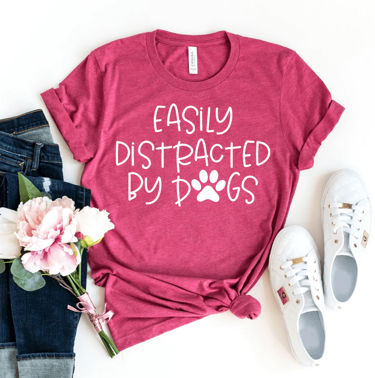 Easily Distracted By Dogs T-Shirt - Tampa Home & Garden Store