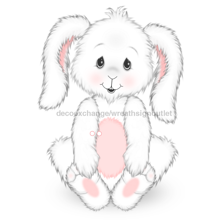 Easter Bunny Door Hanger, Cut Bow Holes, wood sign, DECOE-W-903445, 22" Door Hanger - Tampa Home & Garden Store