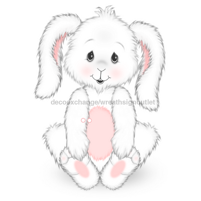 Easter Bunny Door Hanger, Cut Bow Holes, wood sign, DECOE-W-903445, 22" Door Hanger - Tampa Home & Garden Store