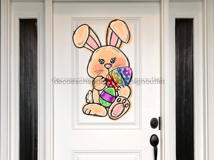 Easter Bunny, Easter Egg Sign, Easter Sign, wood sign, Door Hanger, DECOE-W-428, 22" Door Hanger - Tampa Home & Garden Store