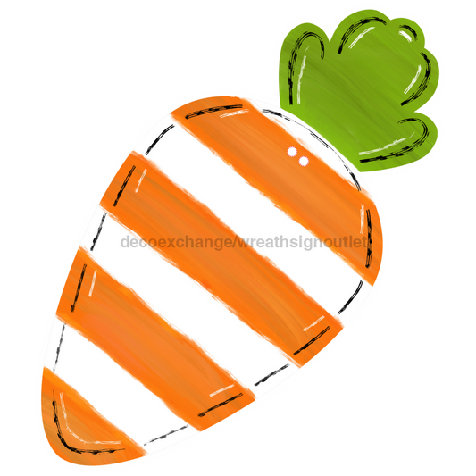 Easter Carrot Door Hanger, Cut Bow Holes, wood sign, DECOE-W-903435, 22" Door Hanger - Tampa Home & Garden Store