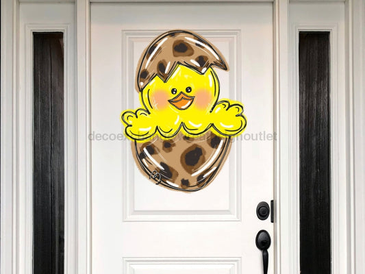 Easter Chick, Easter Egg Sign, Easter Sign, wood sign, Door Hanger, DECOE-W-426, 22" Door Hanger - Tampa Home & Garden Store