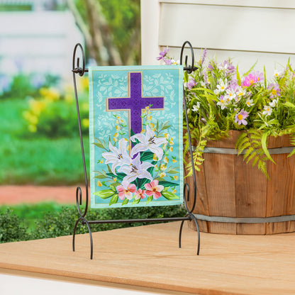 Easter Cross Applique Garden Flag - Tampa Home & Garden Store
