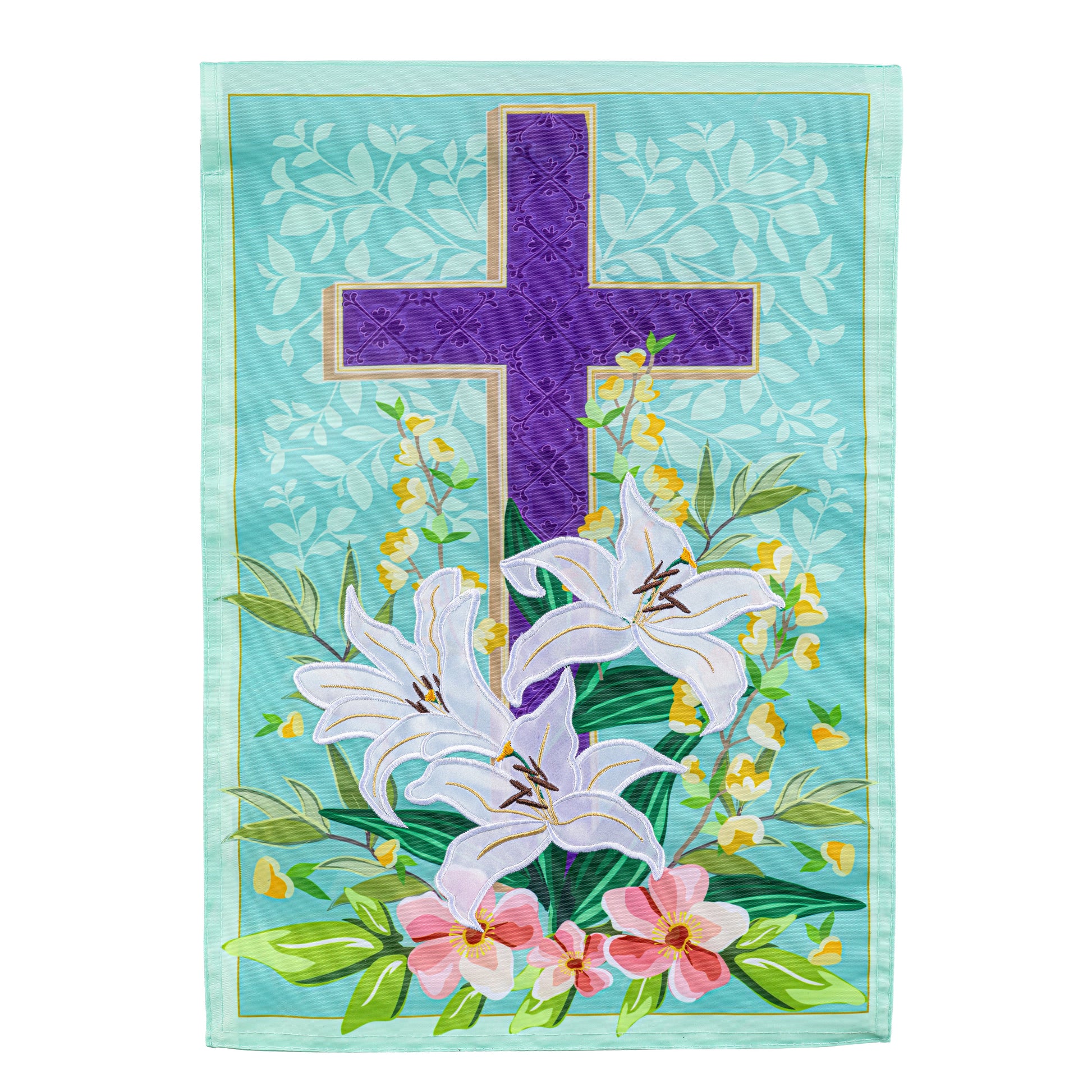 Easter Cross Applique Garden Flag - Tampa Home & Garden Store