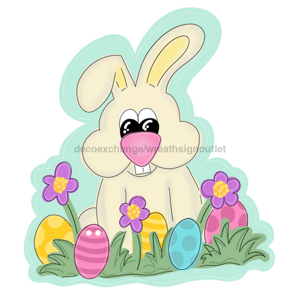 Easter Door Hanger, Cut Bow Holes, wood sign, DECOE-W-903439, 22" Door Hanger - Tampa Home & Garden Store