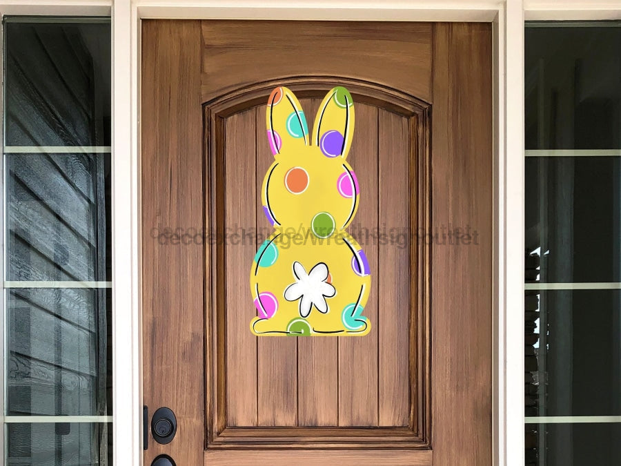 Easter Sign, Rabbit sign, wood sign, DECOE-W-203, 22" Door Hanger - Tampa Home & Garden Store