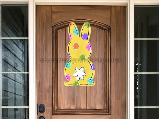 Easter Sign, Rabbit sign, wood sign, DECOE-W-203, 22" Door Hanger - Tampa Home & Garden Store