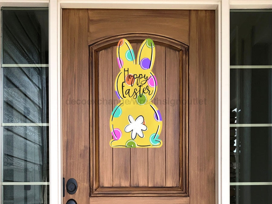 Easter Sign, Rabbit sign, wood sign, DECOE-W-209, 22" Door Hanger - Tampa Home & Garden Store